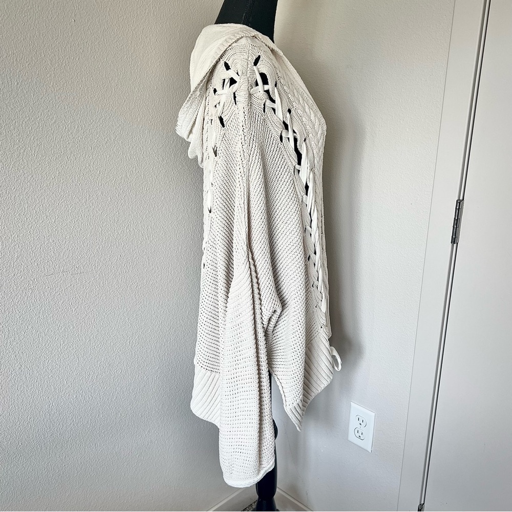 RARE • Free People Corset Lace-Up Oversized Sweater • - Picture 8 of 10